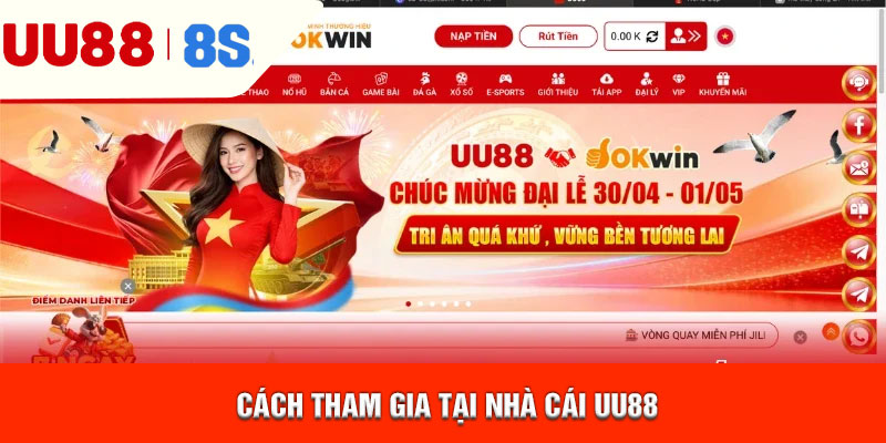 Cách tham gia tại nhà cái UU88